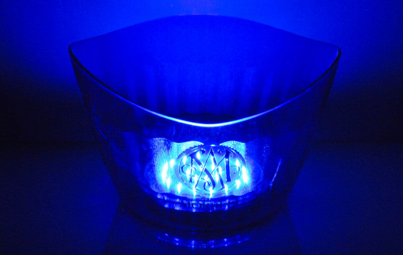 1 refroidisseur d'eau Acqua Morelli Refroidisseur de bouteilles LED, bac à glaçons, modèle bleu acrylique neuf – Vue 3