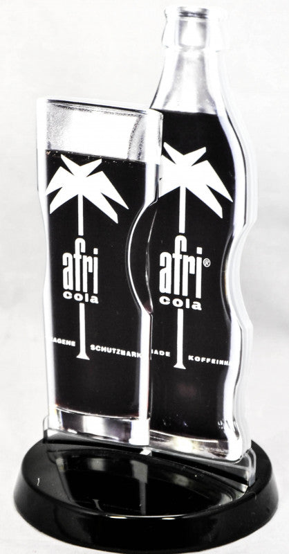 1 présentoir Afri Cola Softdrink pour cartes, présentoir pour menus, présentoir de table « bouteille » nouveau