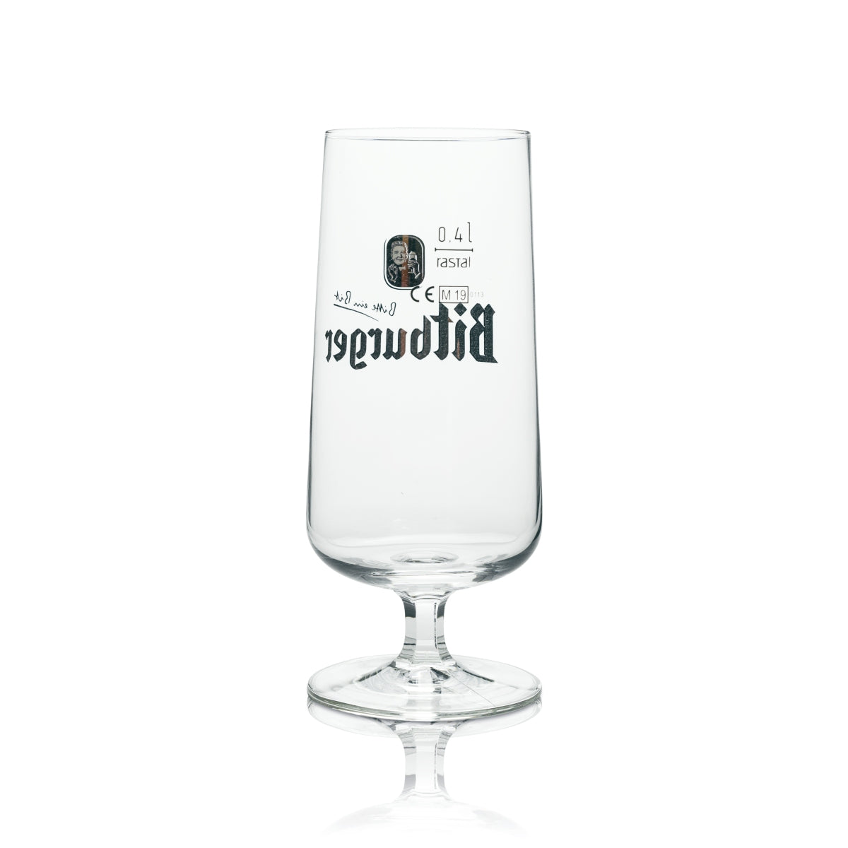 6 verres à bière Bitburger de 0,4 l, modèle « Exclusiv Pokal » en forme de tulipe – Vue 4