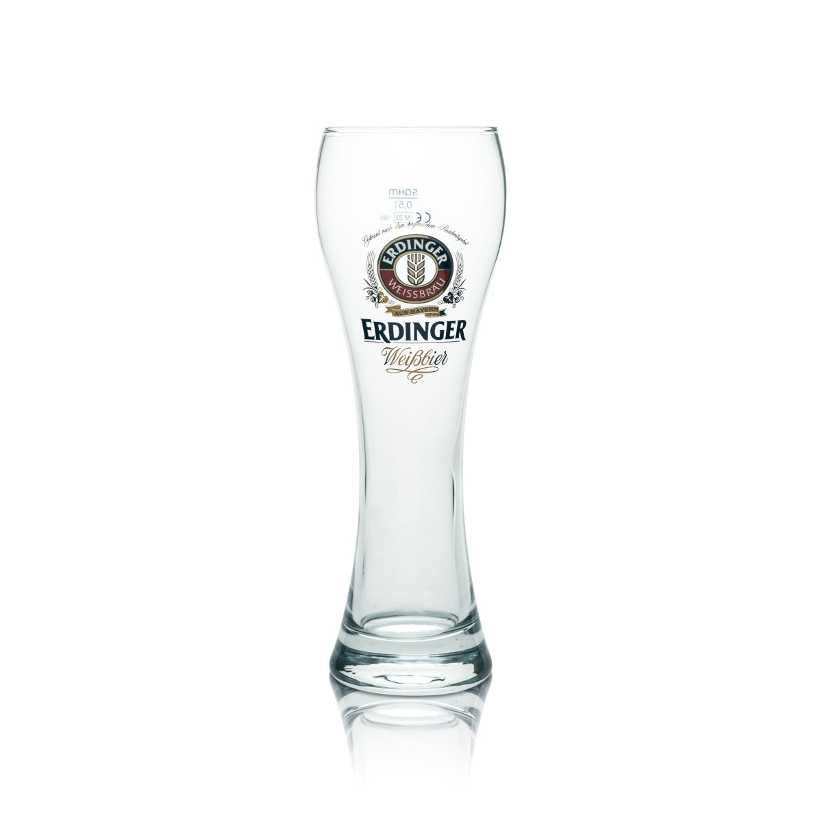 1 bière Erdinger Weißbräu 0,5l verre à bière blanche « Standart » Sahm neuf – Vue 2
