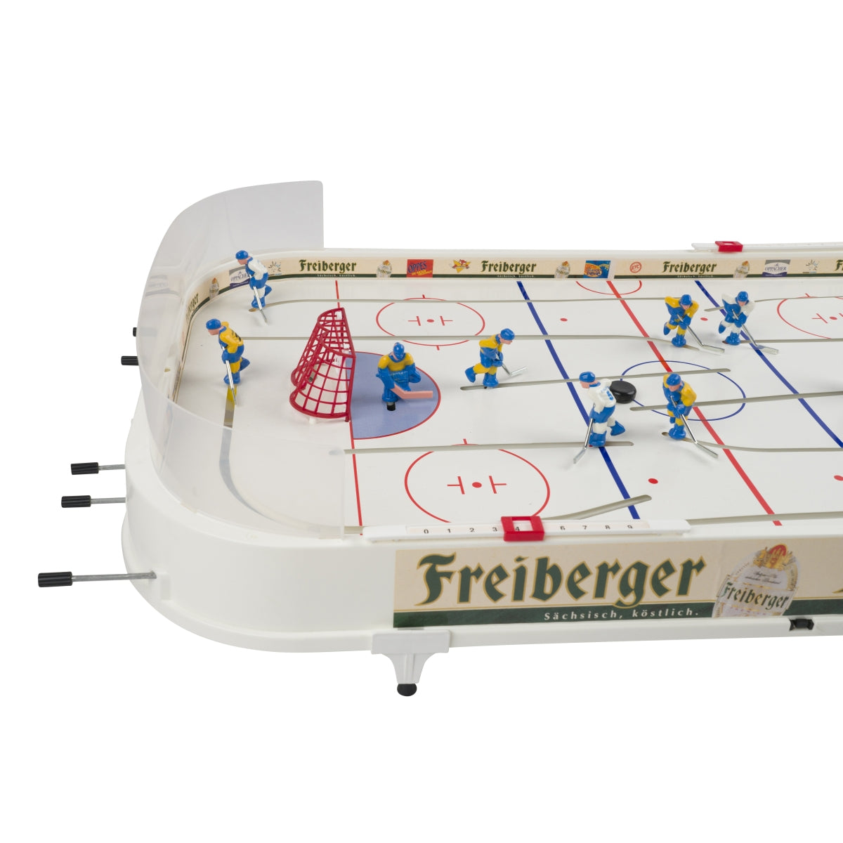 1 jeu de baby-foot « Stiga » Freiberger Bier, env. 50 x 100 cm, avec figurines et palettes, neuf – Vue 2
