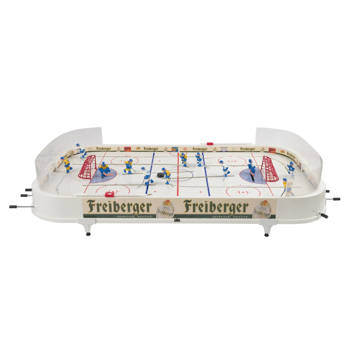 1 jeu de baby-foot « Stiga » Freiberger Bier, env. 50 x 100 cm, avec figurines et palettes, neuf – Vue 4