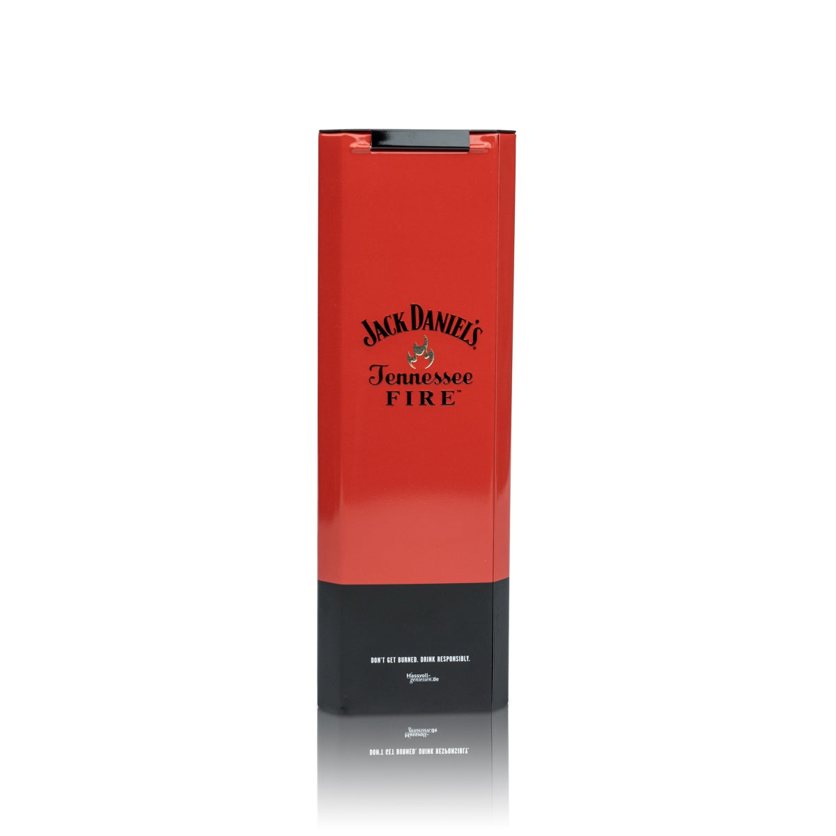 1 Jack Daniels Whiskey Boîte métallique Fire Tin-Box Rouge Tôle neuve – Vue 3