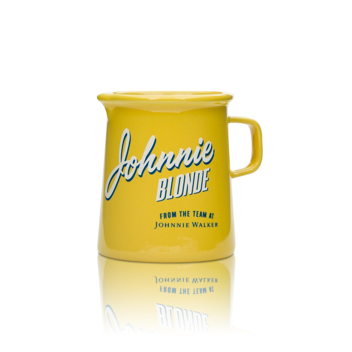 1 tasse à whisky Johnnie Walker 0,3 l JAUNE avec anse « Blonde » neuve