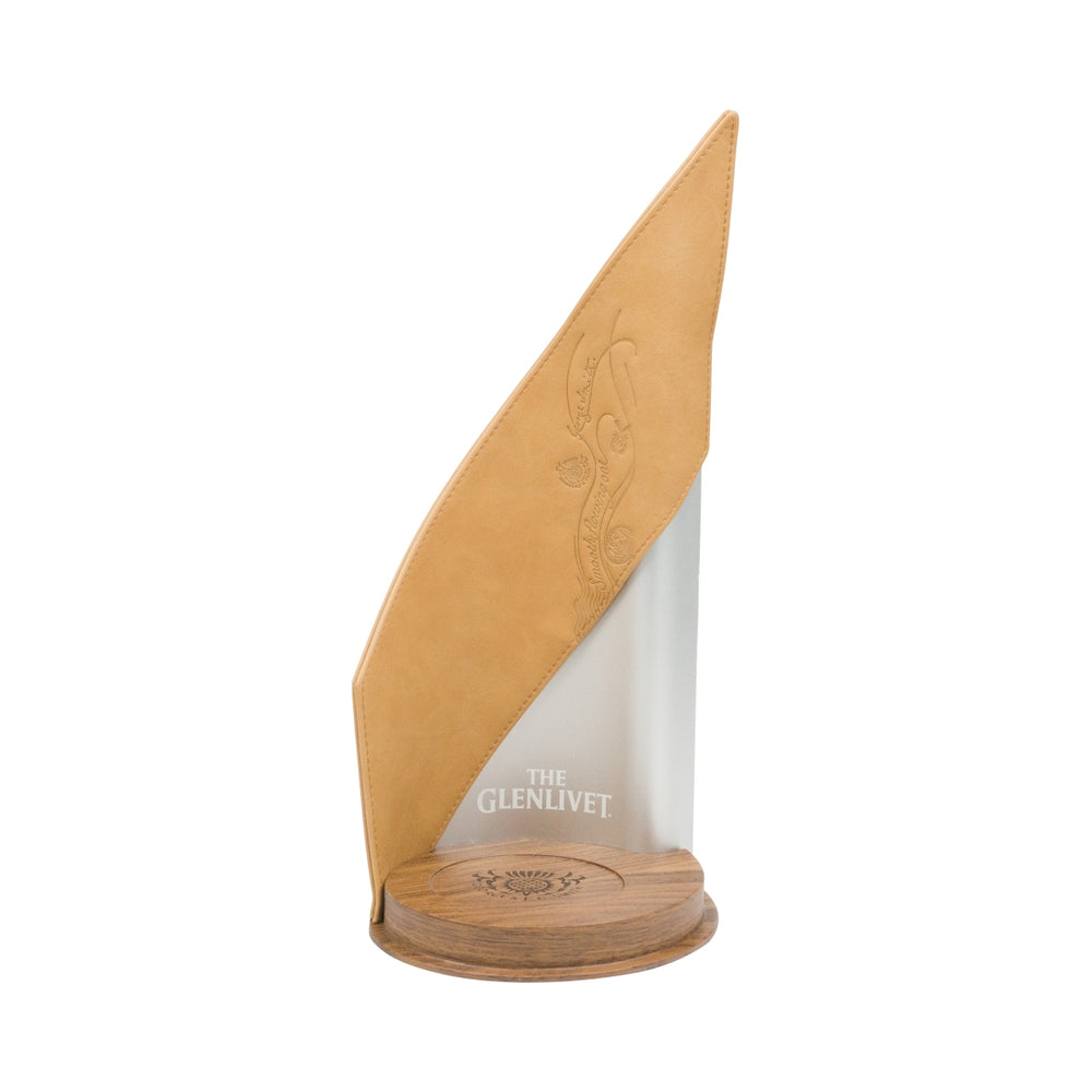 1 The Glenlivet Whiskey Glorifier Design en cuir pour bouteilles de 8 cm de diamètre nouveau