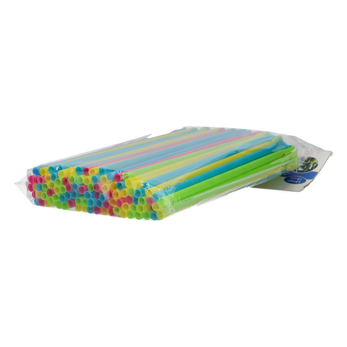 100 pailles colorées, cuillères en plastique, 0,5 x 19 cm, pour fêtes, cocktails et glaces – Vue 2