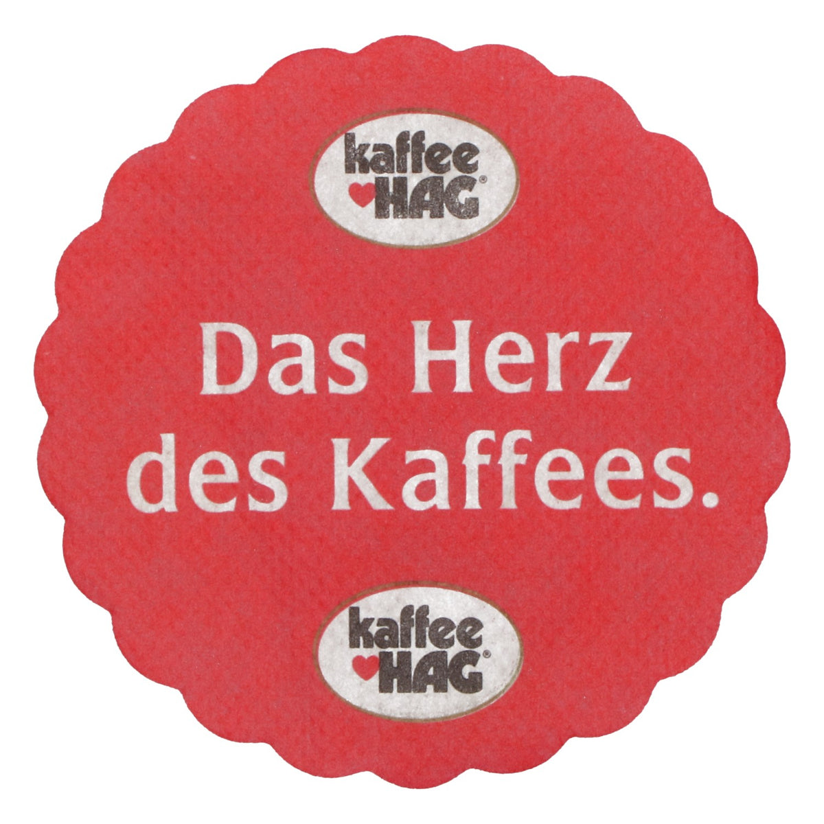 1 000 sous-tasses « Kaffee Hag » rouges « Le cœur du café » – Vue 3