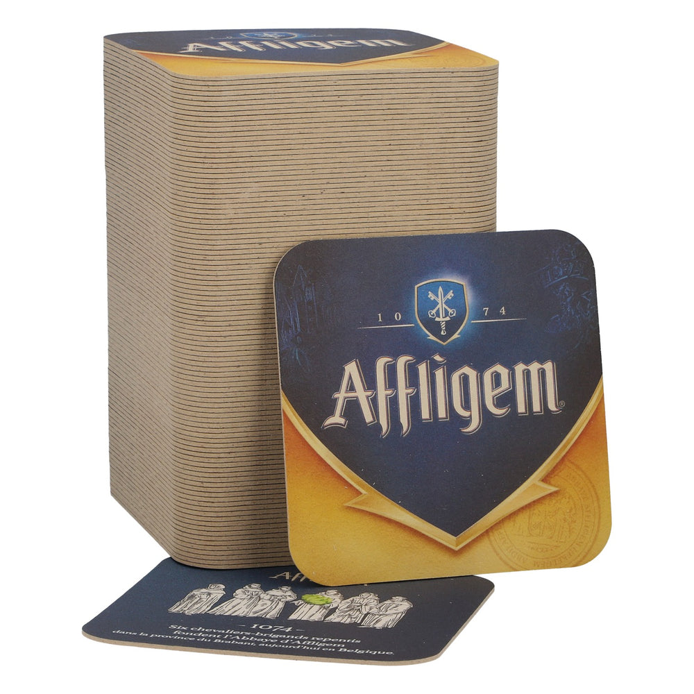 100 sous-bocks Affligem, 9 x 9 cm