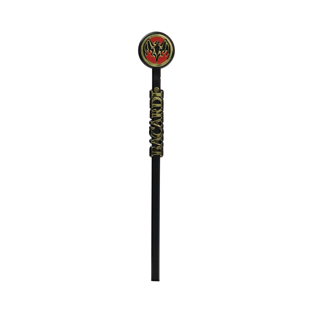 100x Bacardi Rum Stirrer noir Cocktail Agitateur Longdrink Déco Verre Gastro