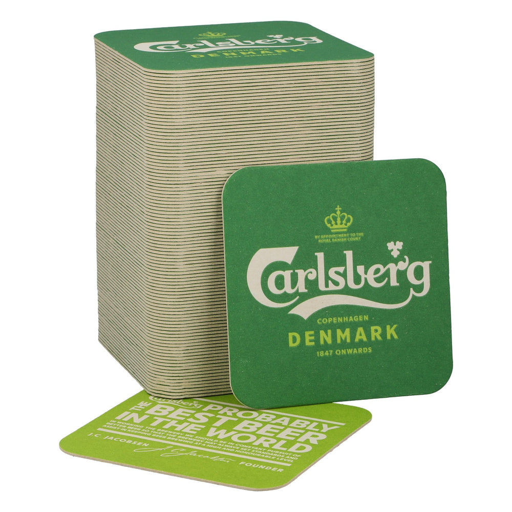 100 sous-verres « Carlsberg » – Accessoires de bar et de fête