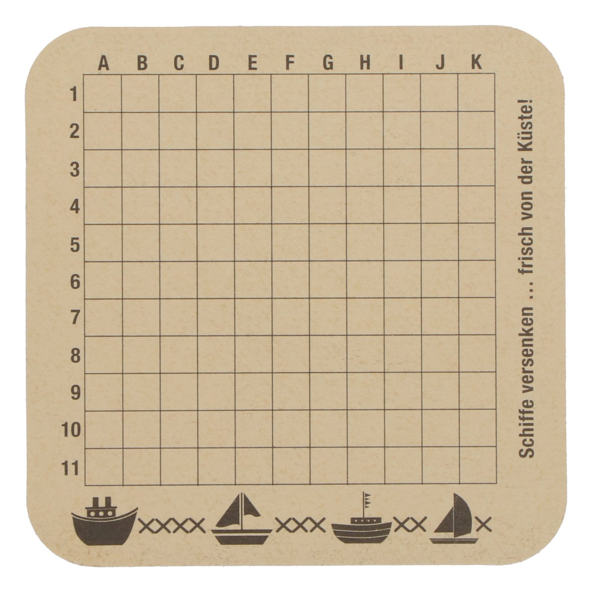 100 sous-verres « Dithmarscher » fraîchement repassés, motif « Battleship » – Vue 4