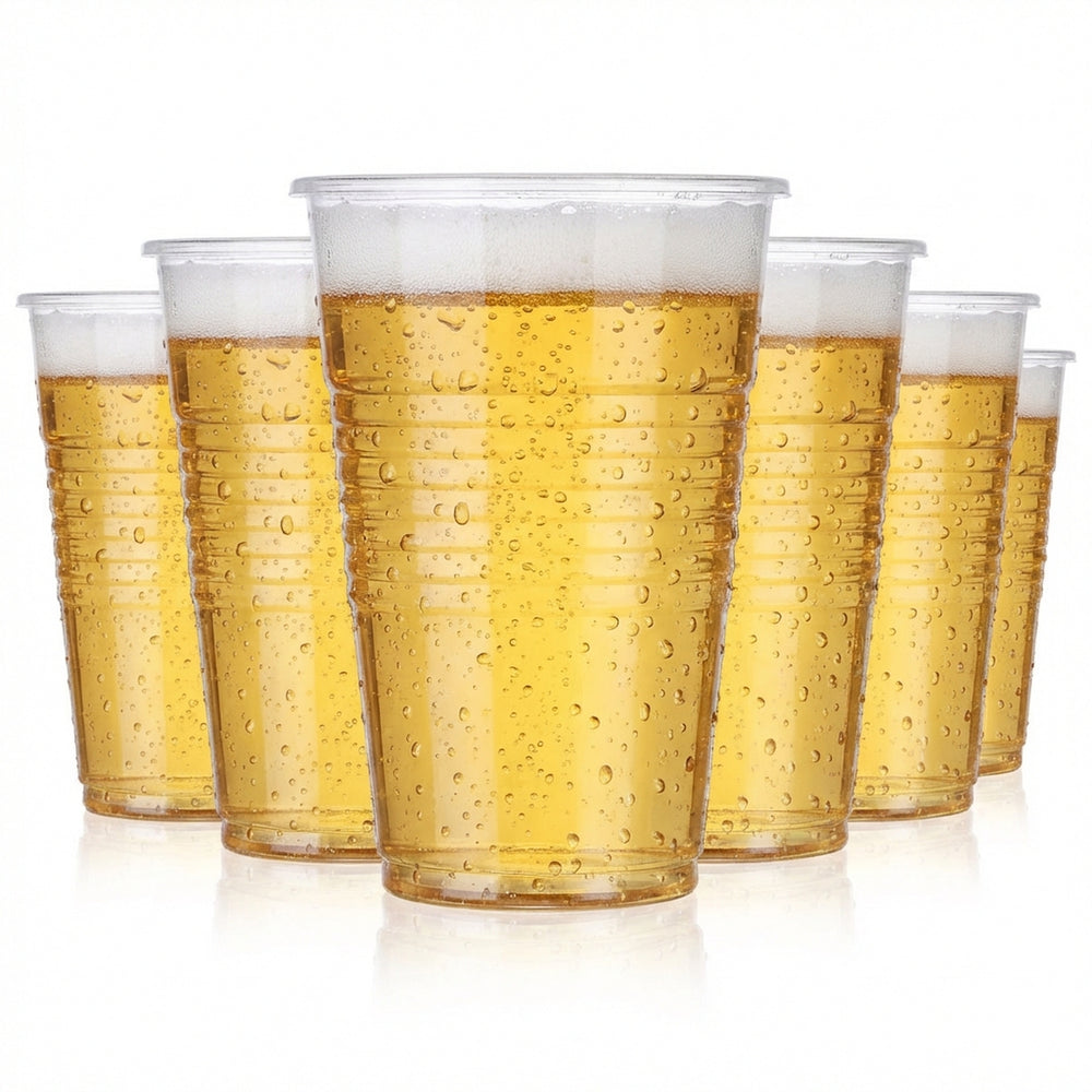 lot de 100 gobelets jetables 0,2 l en plastique Eco Line Gobelets de fête