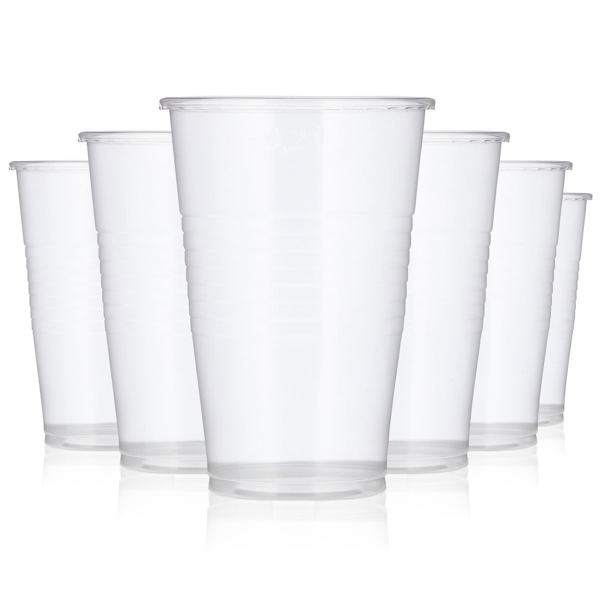 lot de 100 gobelets jetables 0,2 l en plastique Eco Line Gobelets de fête – Vue 4