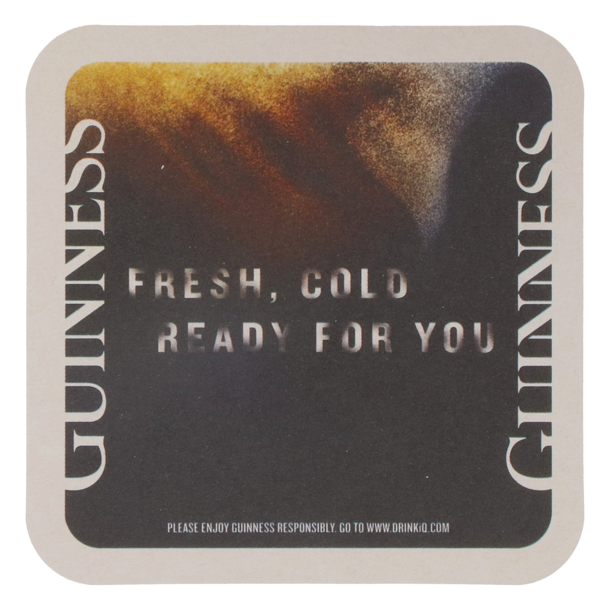100 sous-verres Guinness « Fresh, cold, ready for you » 9,5 x 9,5 cm – Vue 4