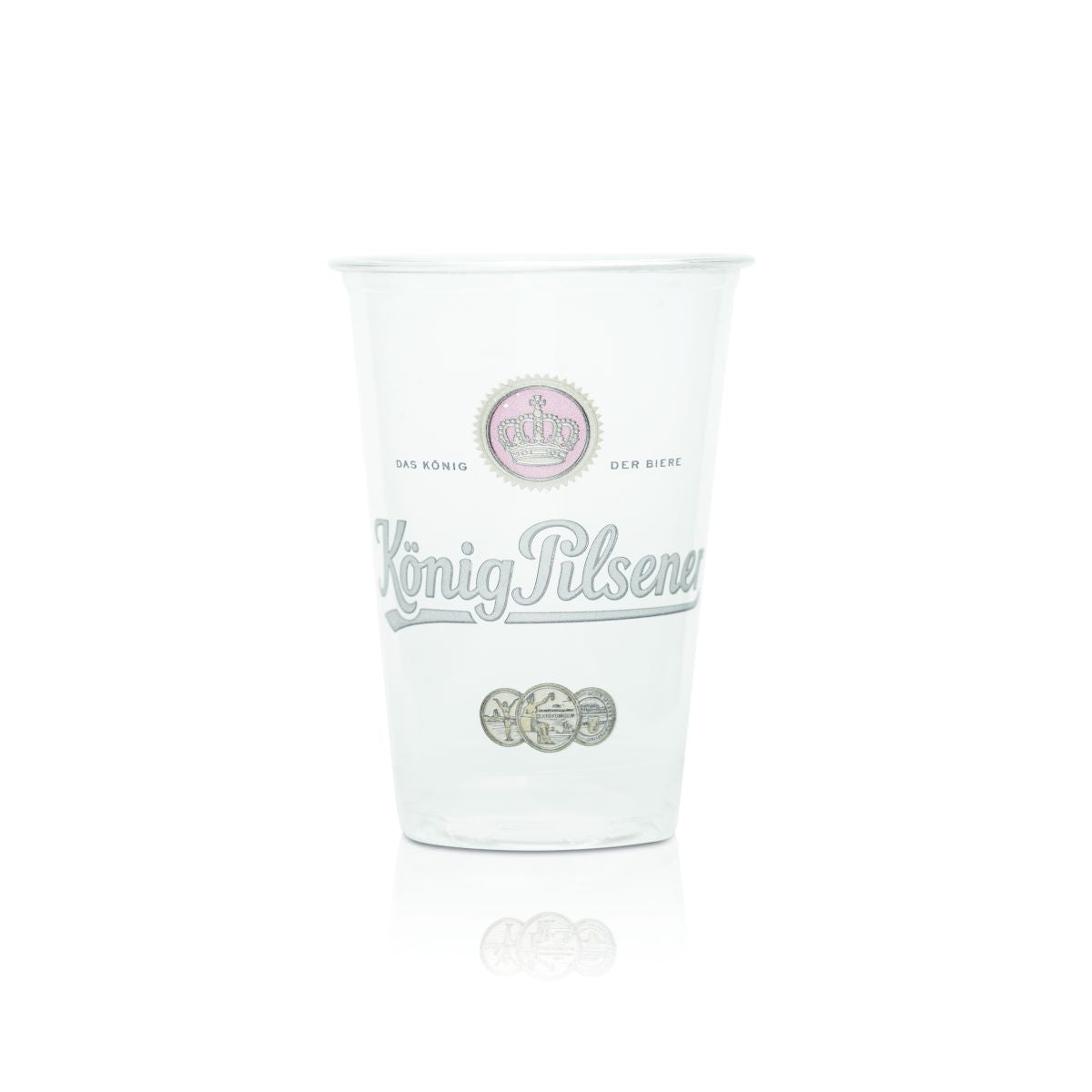 100 gobelets à bière jetables en plastique König Pilsener, 0,2 l, BioWare – Vue 2