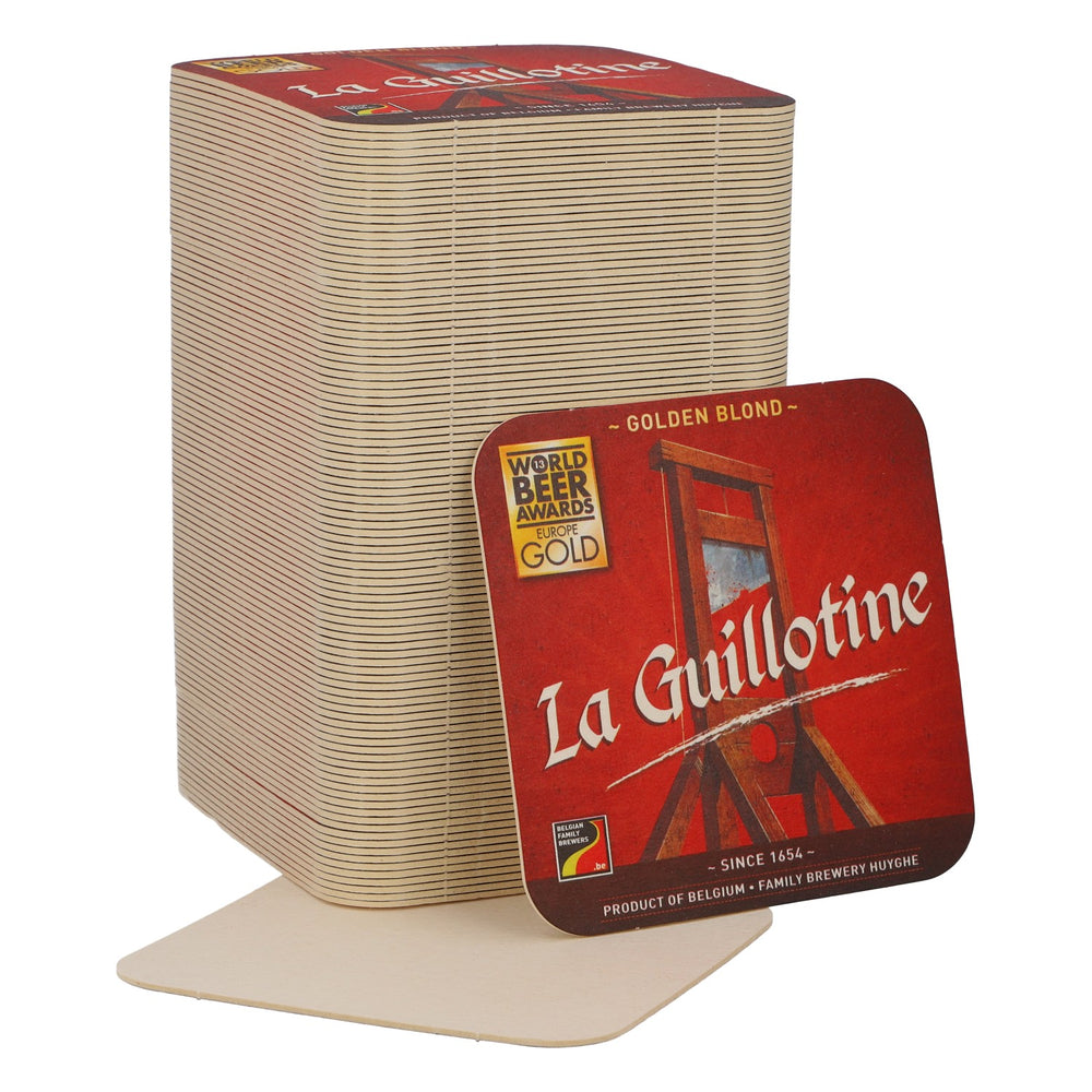 100x La Guillotine Sous-verres Sous-verres en verre Accessoires de bar