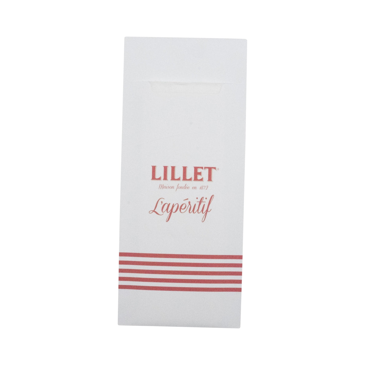 100x Lillet Liqueur Pochette à couverts 19x9cm Porte-serviettes Distributeur gastronomique blanc – Vue 2