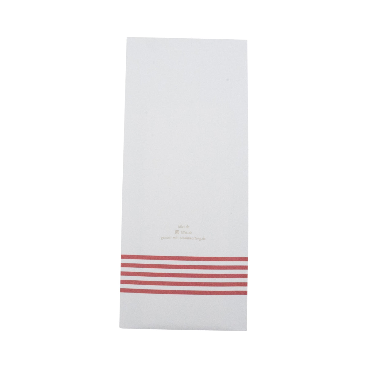 100x Lillet Liqueur Pochette à couverts 19x9cm Porte-serviettes Distributeur gastronomique blanc – Vue 3