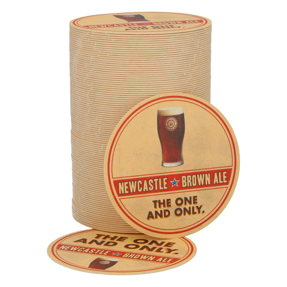 100x Sous-verres Newcastle Brown Ale, la seule et unique