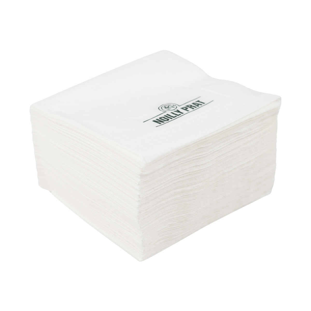 100x serviettes Noilly Prat, sous-verres, blanc, 12,5 x 12,5 cm, restauration, bistrot