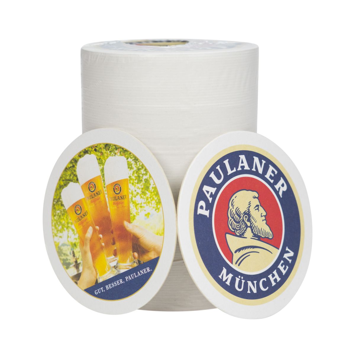 100 sous-verres Paulaner sous-bocks anti-gouttes Ø 10,5 cm