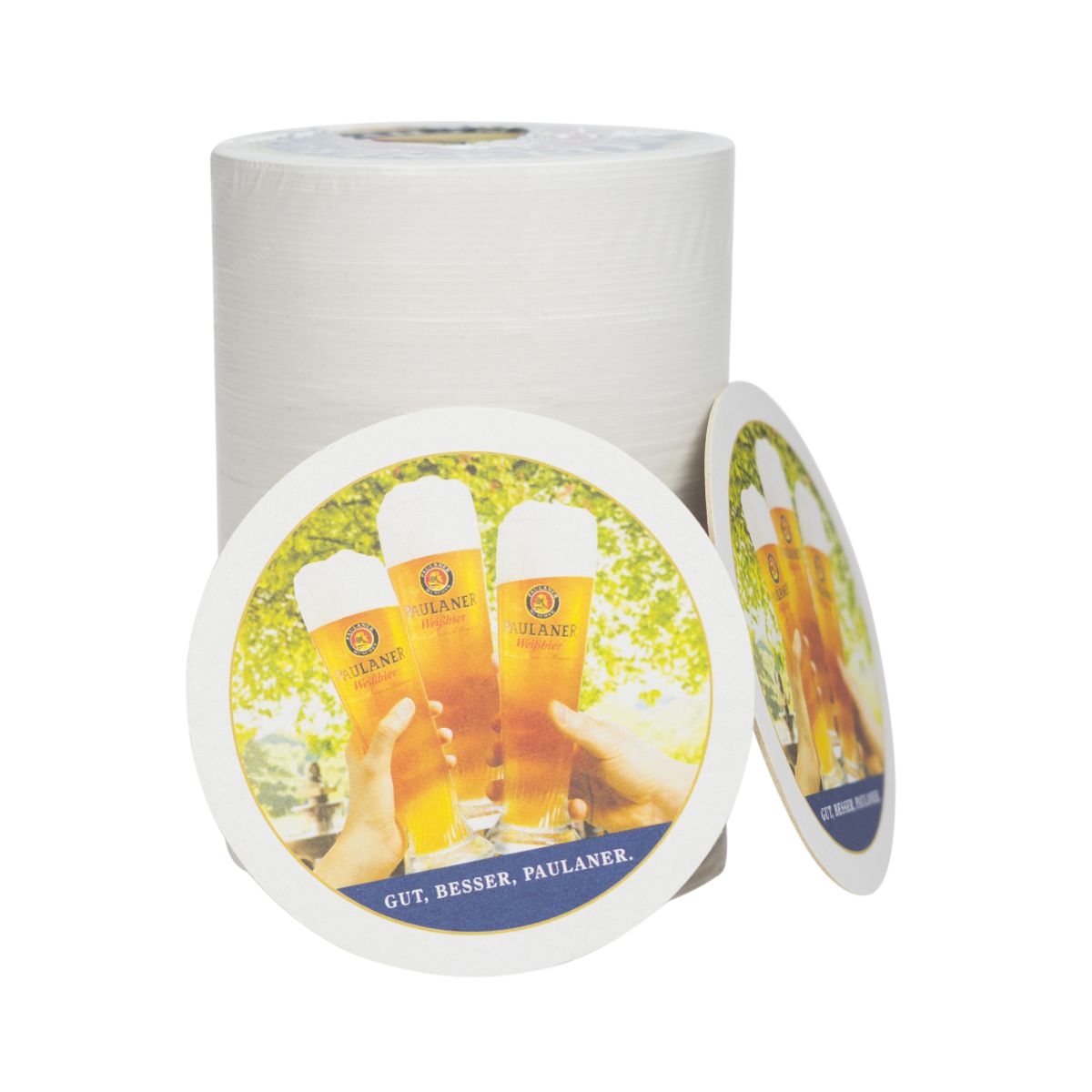 100 sous-verres Paulaner sous-bocks anti-gouttes Ø 10,5 cm – Vue 3