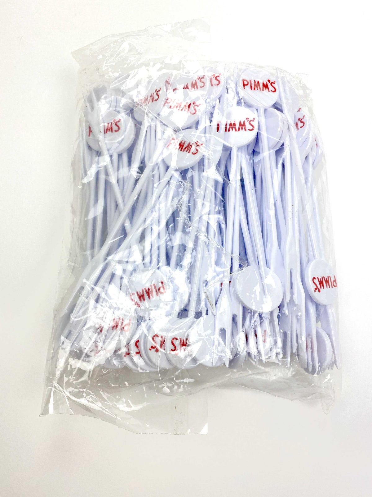 100 brochettes à fruits en plastique blanc pour liqueur Pimm's – Vue 3