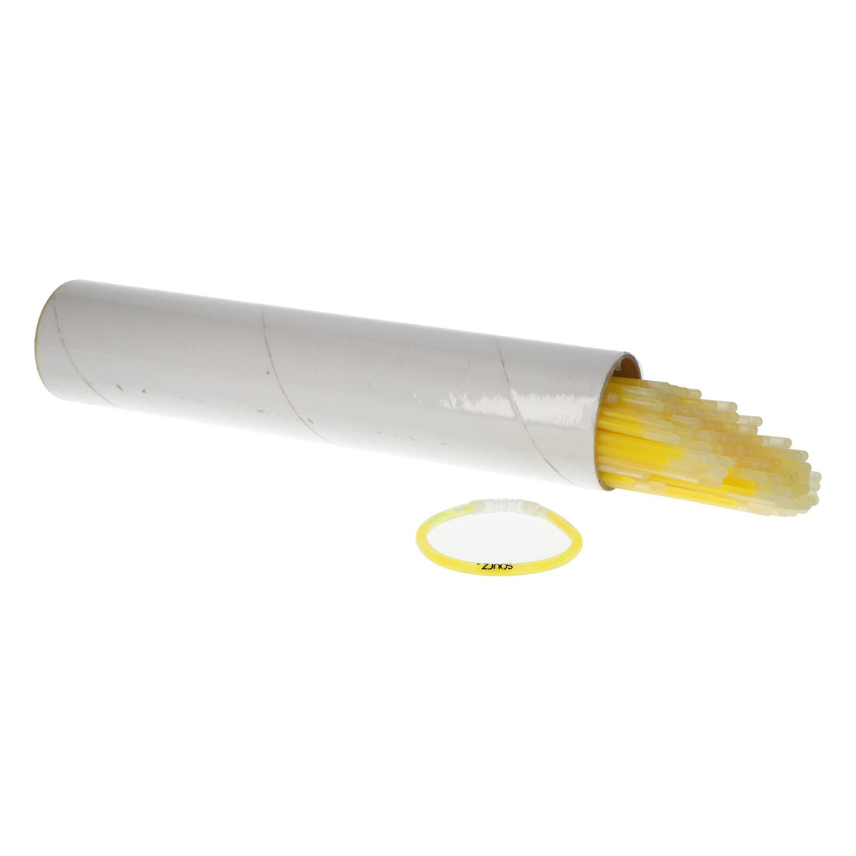 100 bracelets lumineux Sourz Knicklicht Lumi jaune 20 cm Accessoire pour fête et festival – Vue 3