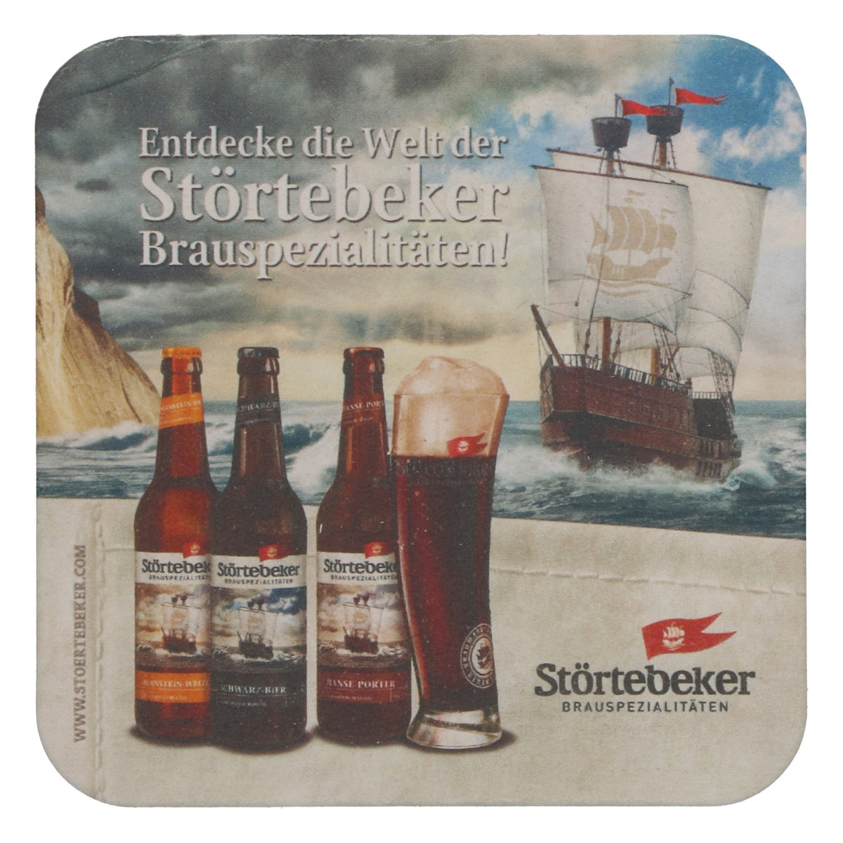 Lot de 100 sous-verres « Störtebeker » Hanse-Porter, accessoires de bar sur le thème maritime – Vue 3