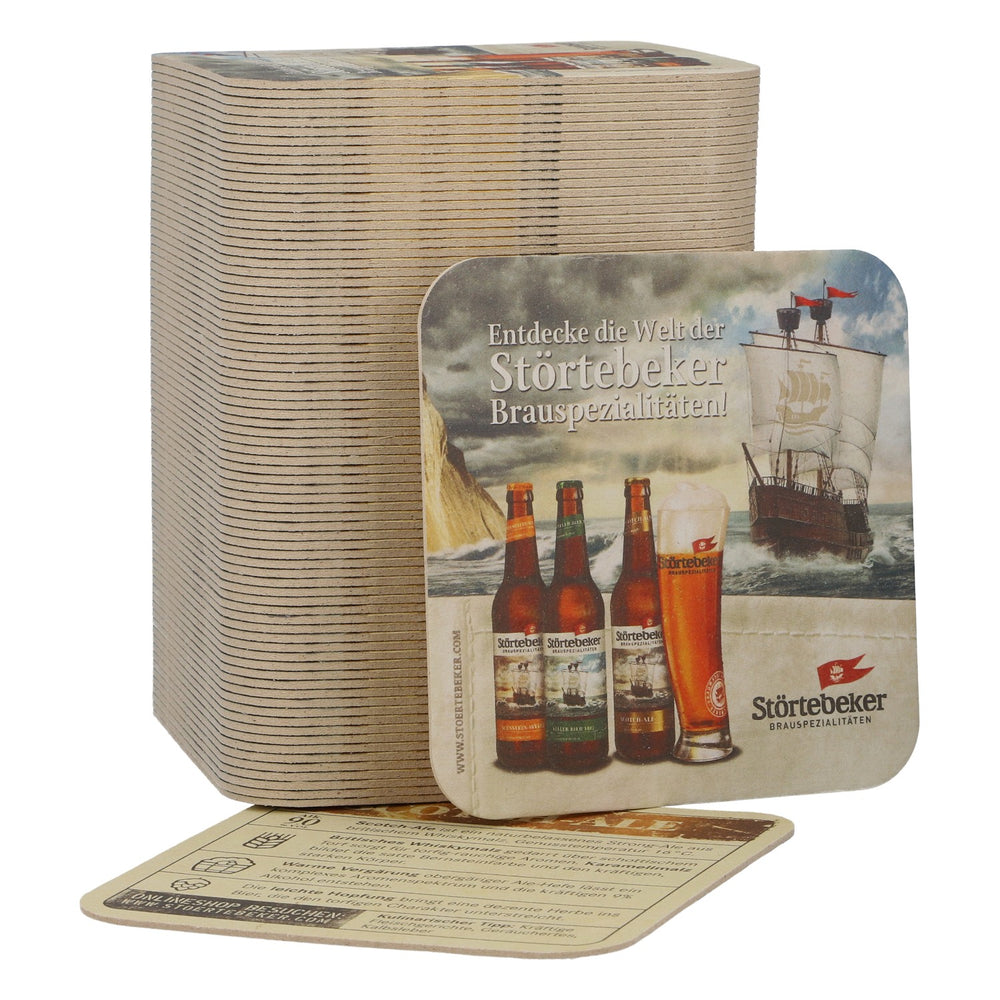 Lot de 100 sous-verres « Störtebeker » Scotch Ale, neufs, accessoires de bar originaux