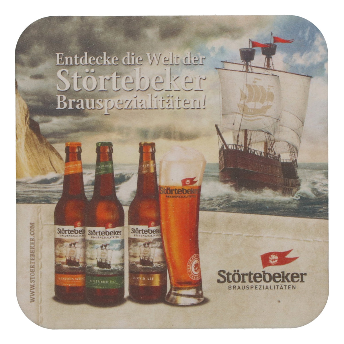 Lot de 100 sous-verres « Störtebeker » Scotch Ale, neufs, accessoires de bar originaux – Vue 3