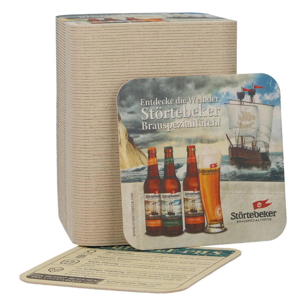 100 sous-verres « Störtebeker » – Bière « Übersee-Pils » – Sous-verres – Accessoires de bar