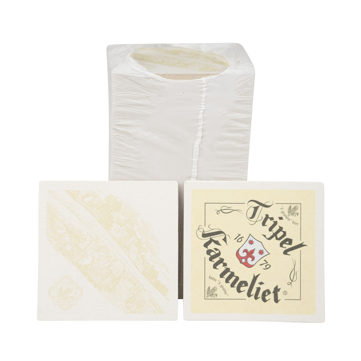 100x sous-verres Tripel Karmeliet carrés 10x10cm Coaster Tropf