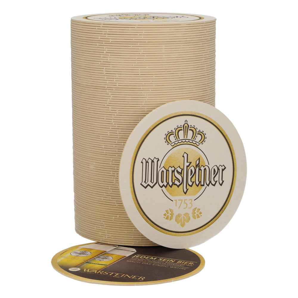 100 sous-verres Warsteiner, Ø 10,5 cm, « À chacun sa bière »