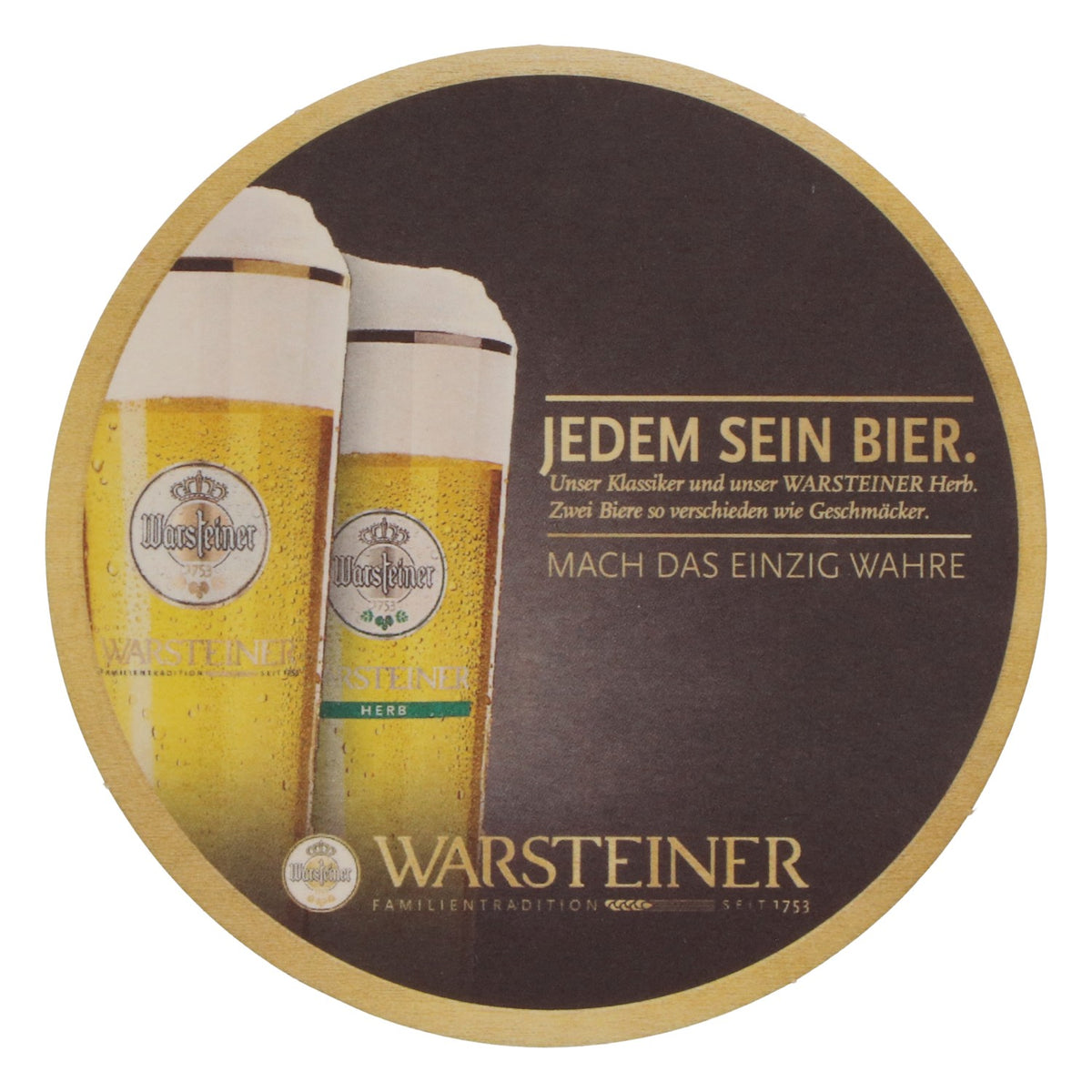 100 sous-verres Warsteiner, Ø 10,5 cm, « À chacun sa bière » – Vue 4