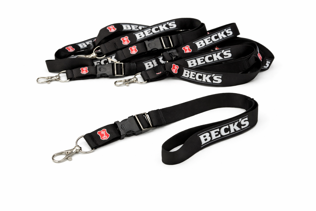 10x Becks Porte-clés Lanière Chaîne Pendentif Accessoire Mousqueton Pendentif