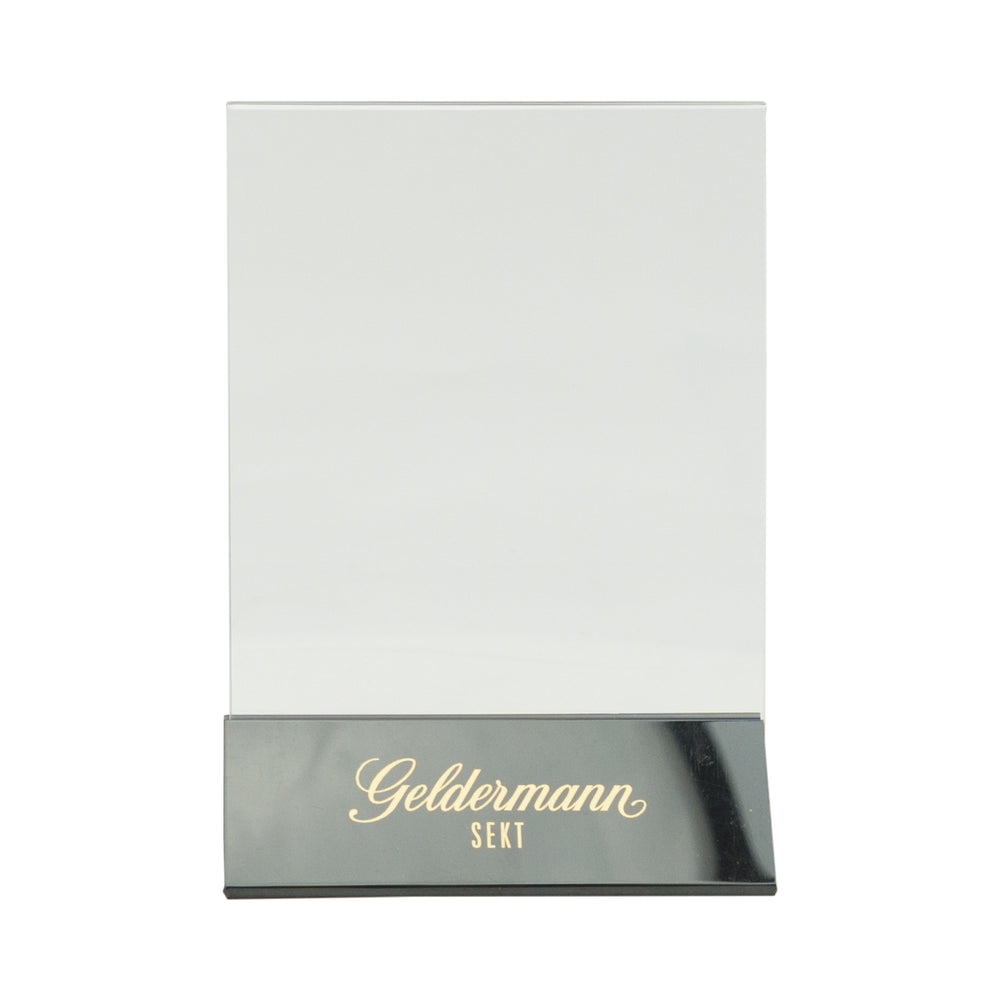 10x Geldermann Champagne Présentoir de table Menu Cartes Support Boissons Plats Gastronomie