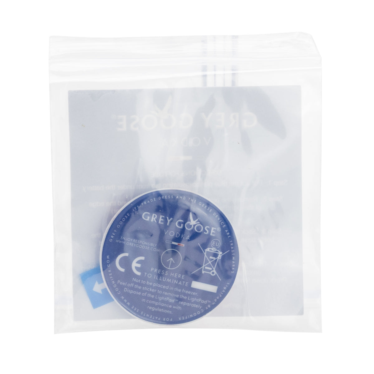 10x Grey Goose Vodka LightPads LED autocollants pour le fond des bouteilles