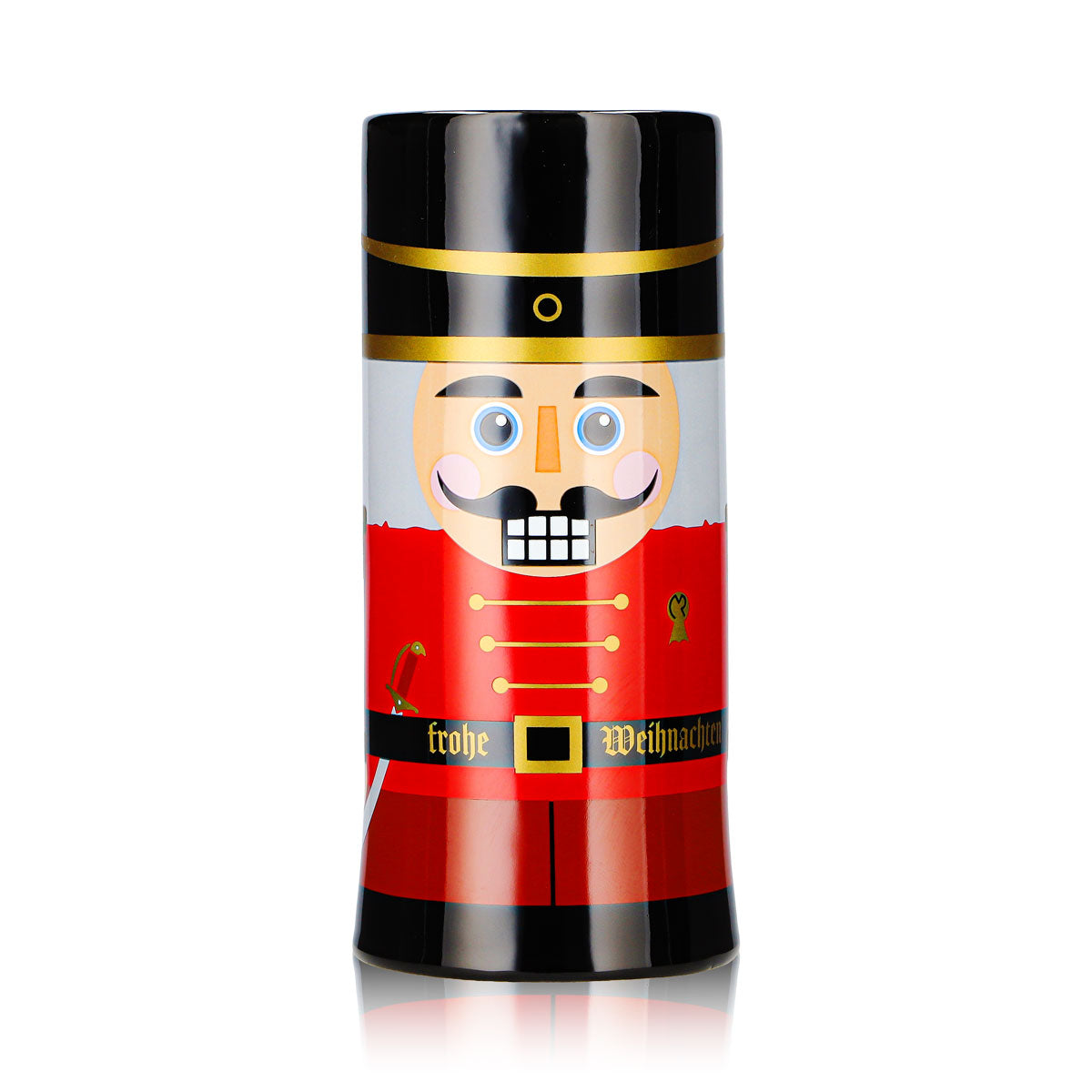 4 tasses à vin chaud Mohaba, modèle « flûte », Casse-noisette, Joyeux Noël, noir, 0,2 l, graduées – Vue 2