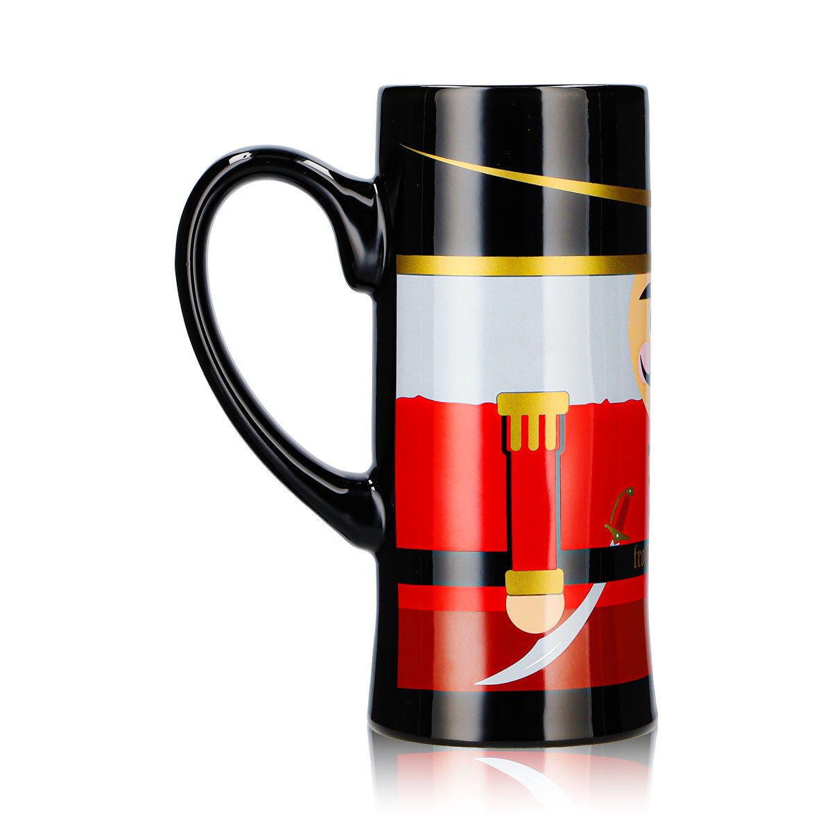 4 tasses à vin chaud Mohaba, modèle « flûte », Casse-noisette, Joyeux Noël, noir, 0,2 l, graduées – Vue 4