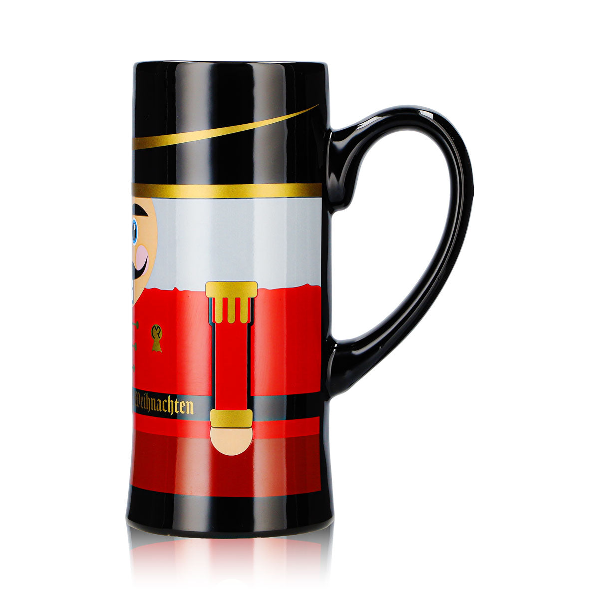 2 tasses à vin chaud Mohaba, modèle « flûte », Casse-noisette, Joyeux Noël, noir, 0,2 l, graduées – Vue 6