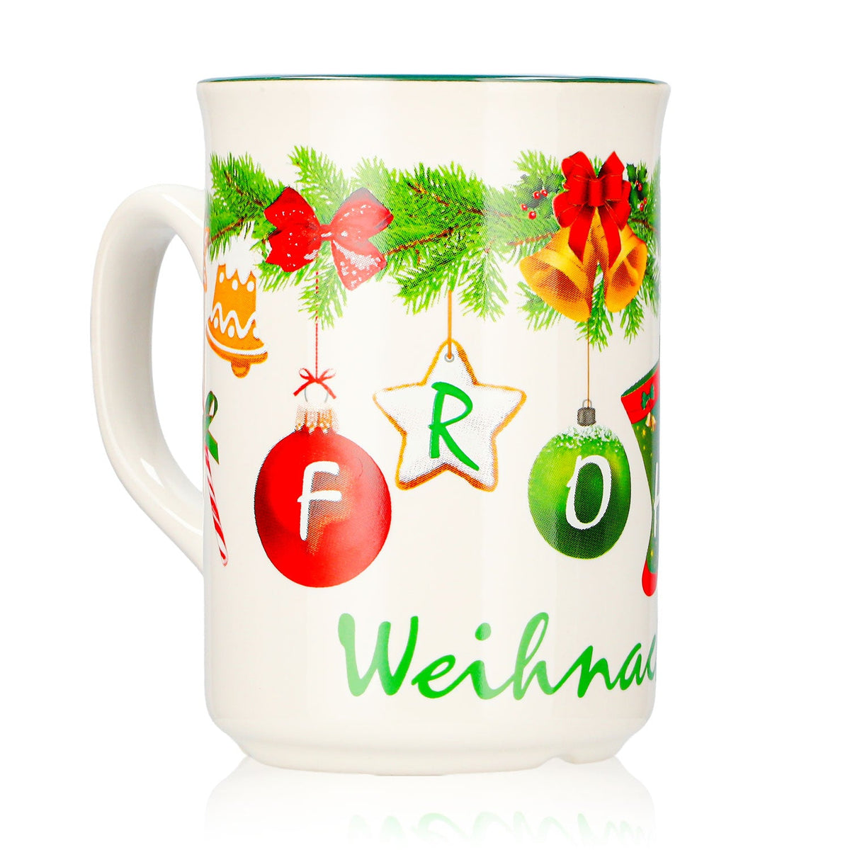 2 tasses à vin chaud Mohaba, modèle 9000, guirlande de Noël « Joyeux Noël Chamonix », 0,2 l, graduées – Vue 3