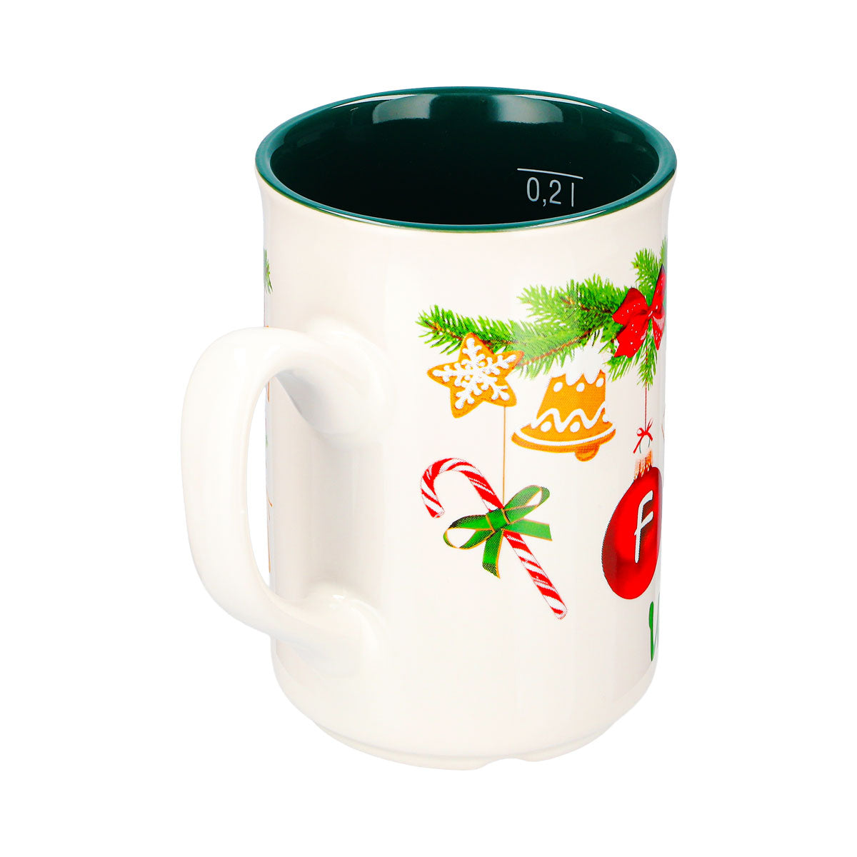 4 tasses à vin chaud Mohaba, modèle 9000, guirlande de Noël « Joyeux Noël Chamonix », 0,2 l, graduées – Vue 7