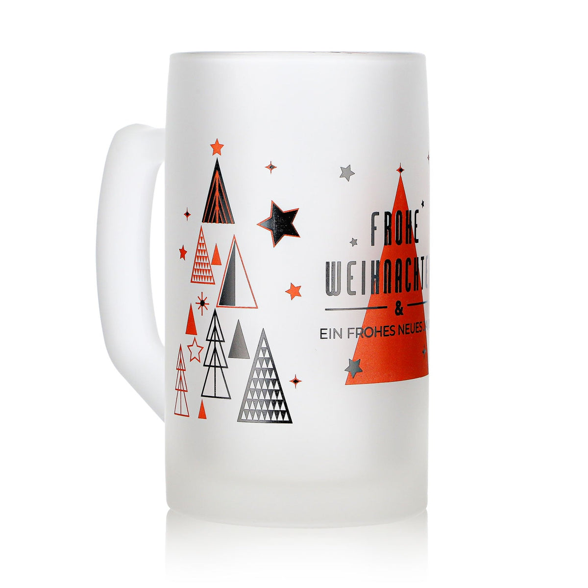 6 tasses à vin chaud Mohaba « Ludwigsseidel » en verre satiné, « Joyeux Noël », 0,2 l, graduées – Vue 3