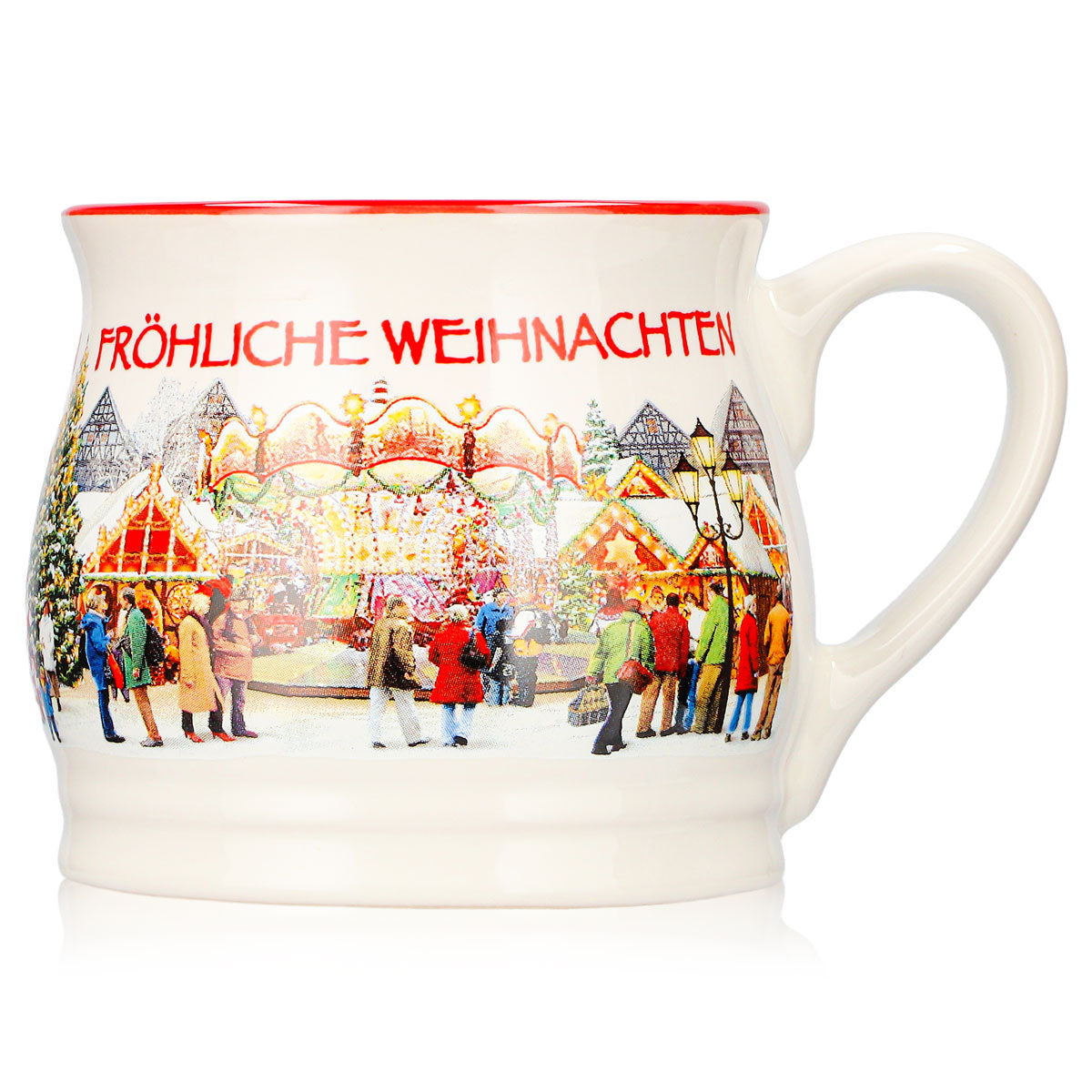 2 tasses à vin chaud Mohaba « Punschtöpfchen » « Joyeux Noël Chamonix » 0,2 l, graduées – Vue 2