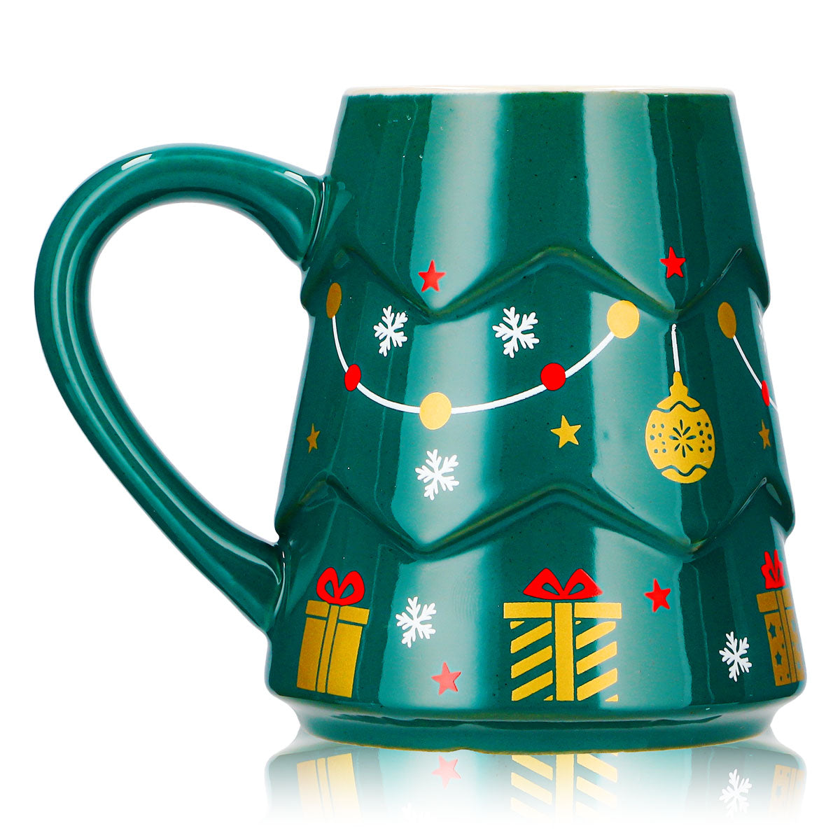 6 tasses à vin chaud Mohaba « Sapin », vert foncé / Chamonix, 0,2 l, graduées – Vue 4
