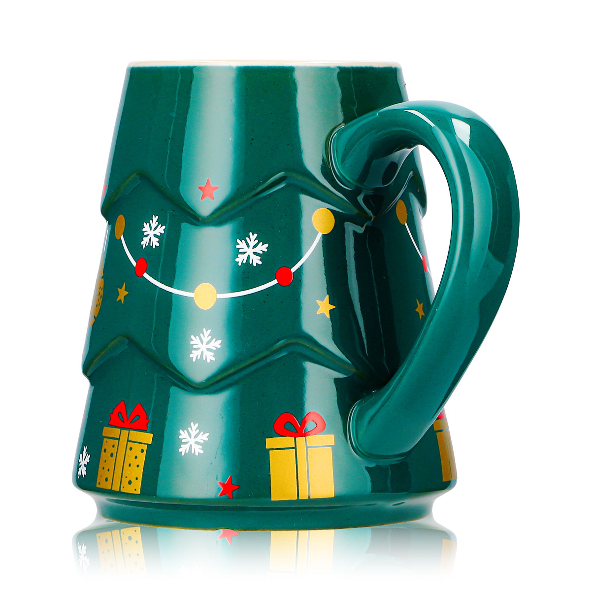 4 tasses à vin chaud Mohaba « Sapin » vert foncé / Chamonix, 0,2 l, graduées – Vue 5