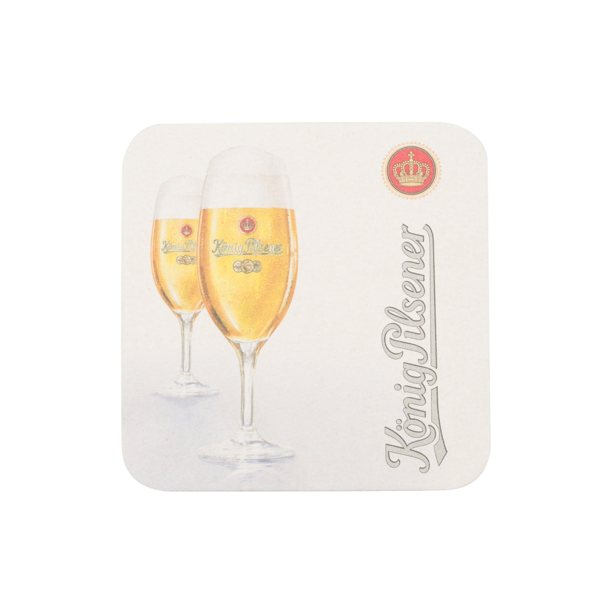 120 sous-verres à bière König Pilsener 9 x 9 cm en verre pour table, restauration – Vue 2