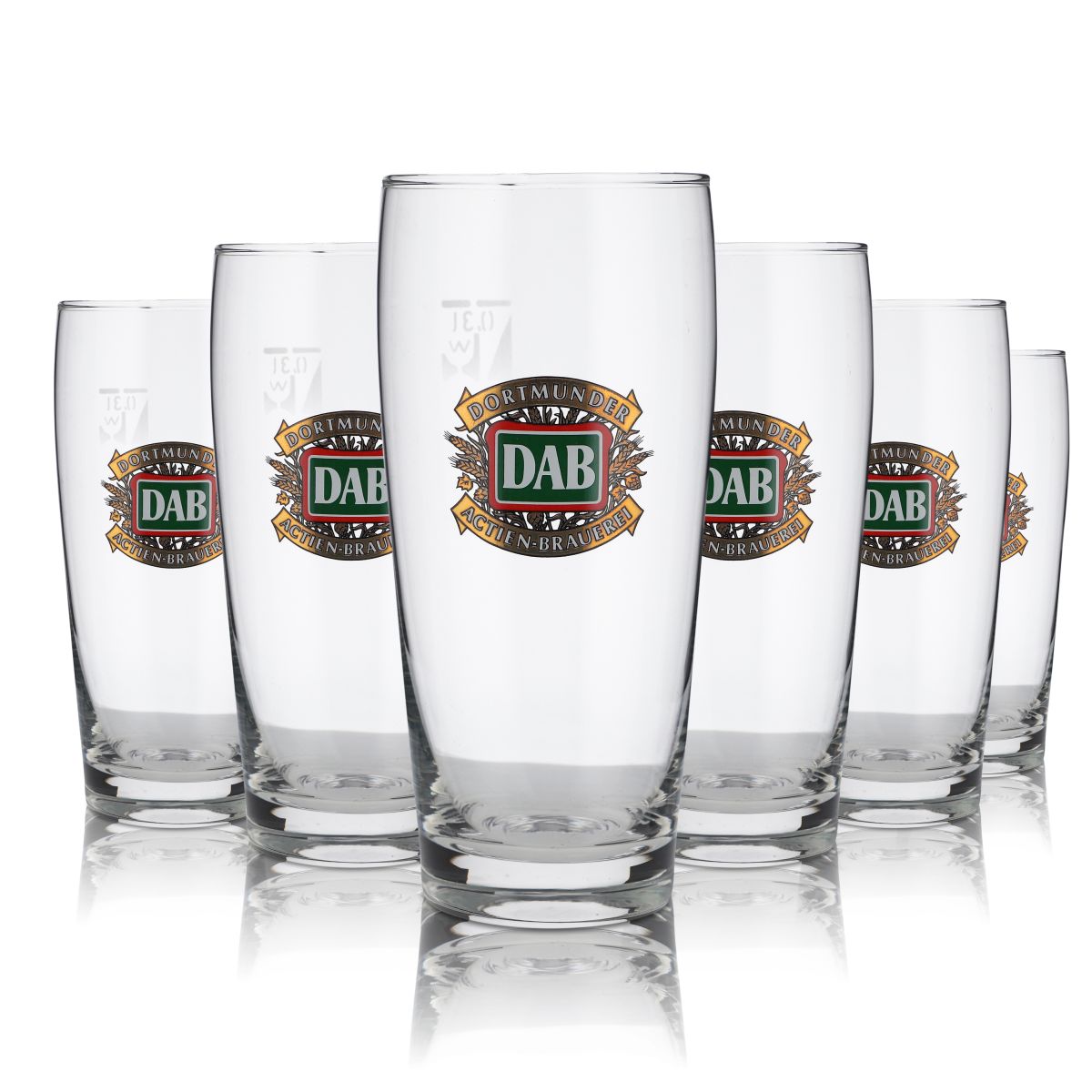 12x DAB verre 0,3l Willi gobelet barre de bière verres set Dortmunder Aktien Brauerei