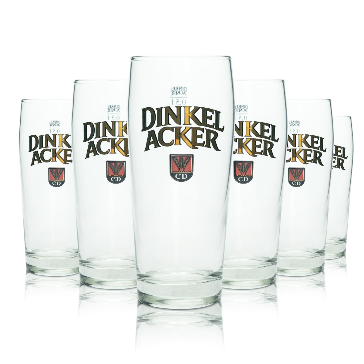 12 verres à bière en verre 0,5 l « Dinkel Acker » Willi Sahm Verres à bière Pils Tumbler Brasserie